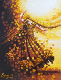 Bandah Ali, 18 x 24 Inch, Acrylic on Canvas, Figurative-Painting, AC-BNA-205